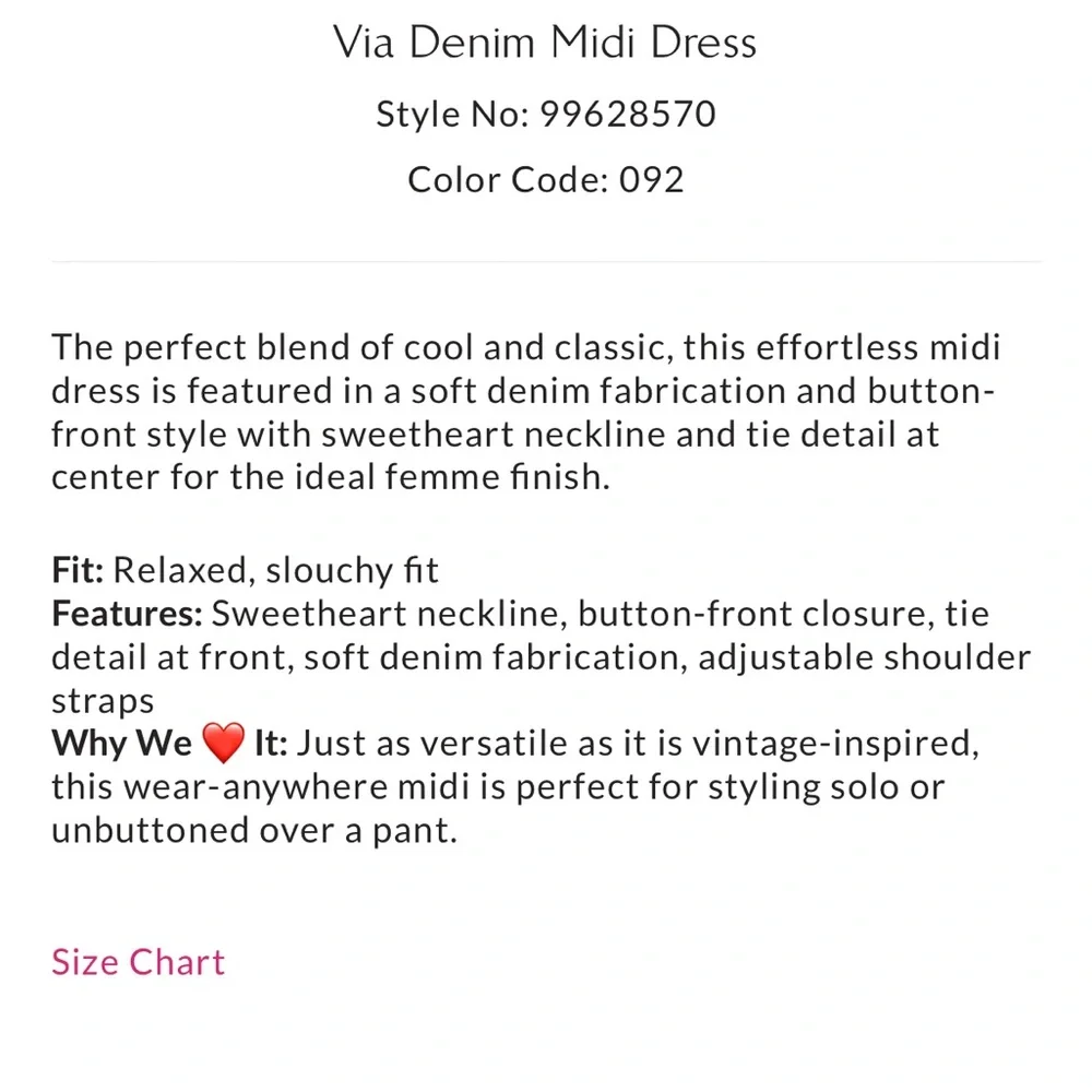 NWT Free People Via Denim Midi Dress, XS - Picture 7 of 7